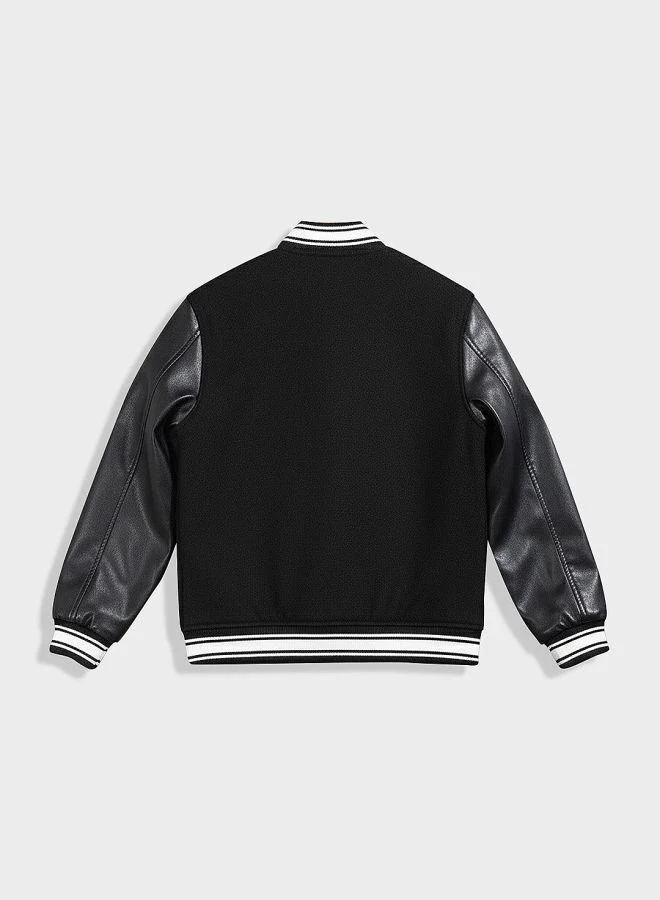 The Indian Garage Co  Men Regular Fit Embroided Round Neck Full Sleeves Bomber Jacket for Men | Best Price UAE